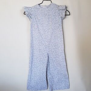 Vintage handmade girls jumpsuit floral